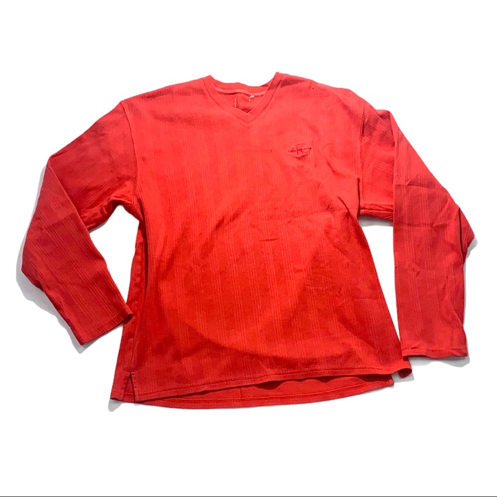 Vintage Calvin Klein VNeck long sleeve sweat shirt